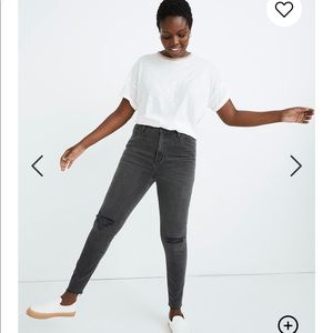 Madewell Petite Curvy Skinny Jeans Black Sea